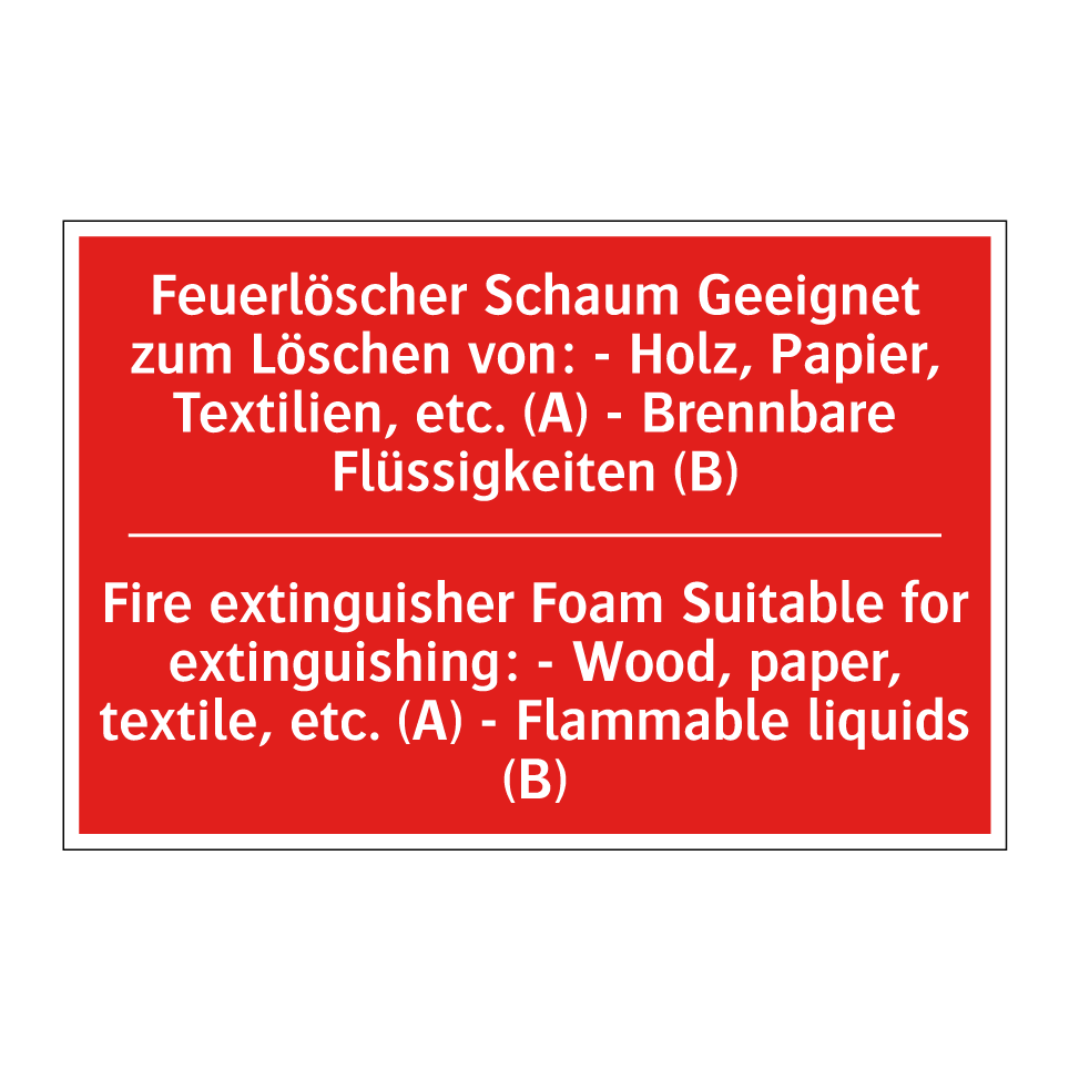 Kauf Feuerlöscher Schaum Geeignet zum /.../ - Fire extinguisher Foam ...