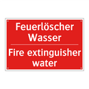 Feuerlöscher Wasser - Fire extinguisher water
