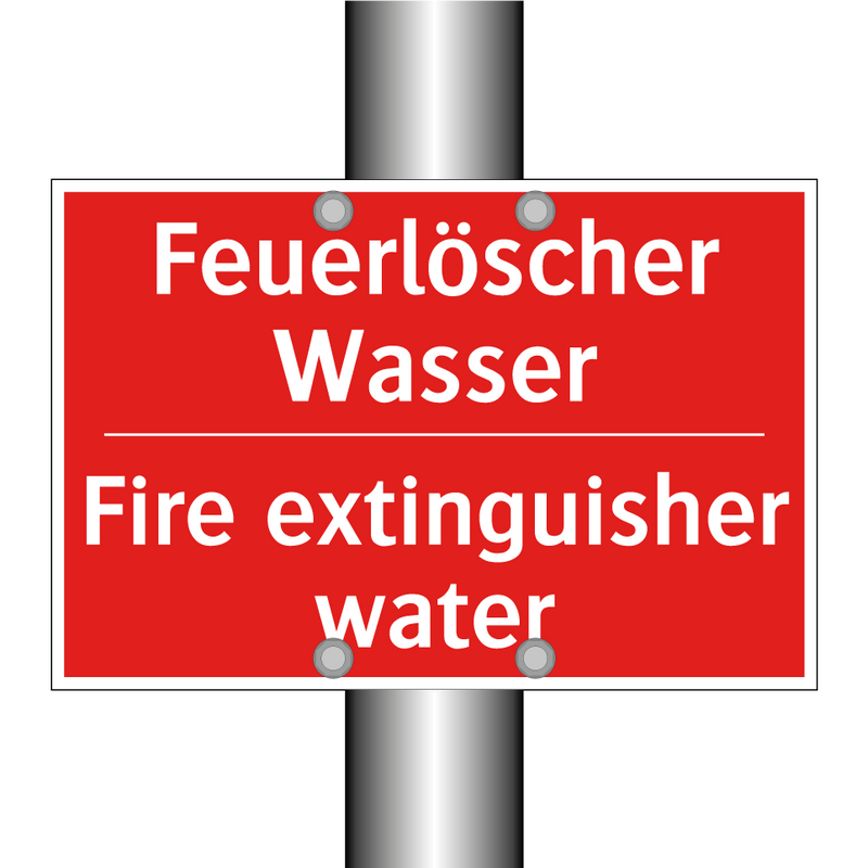 Feuerlöscher Wasser - Fire extinguisher water
