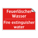 Feuerlöscher Wasser - Fire extinguisher water