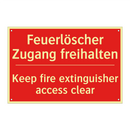 Feuerlöscher Zugang freihalten - Keep fire extinguisher access /.../