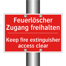 Feuerlöscher Zugang freihalten - Keep fire extinguisher access /.../