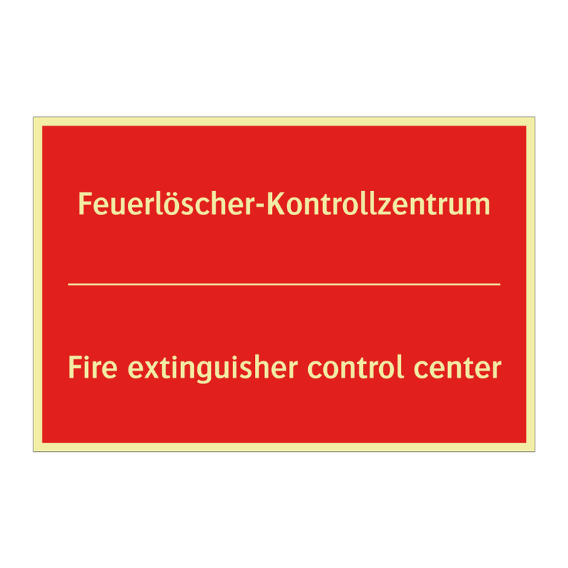 Feuerlöscher-Kontrollzentrum - Fire extinguisher control center/.../