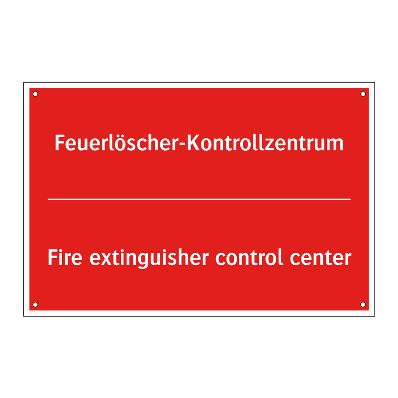 Feuerlöscher-Kontrollzentrum - Fire extinguisher control center/.../