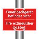 Feuerlöschgerät befindet sich: - Fire extinguisher located: