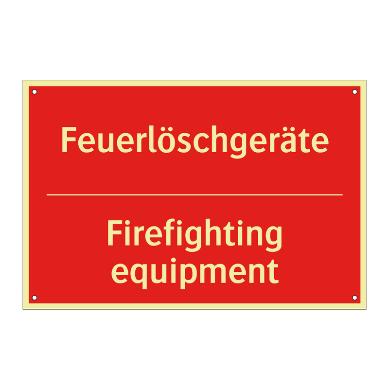Feuerlöschgeräte - Firefighting equipment