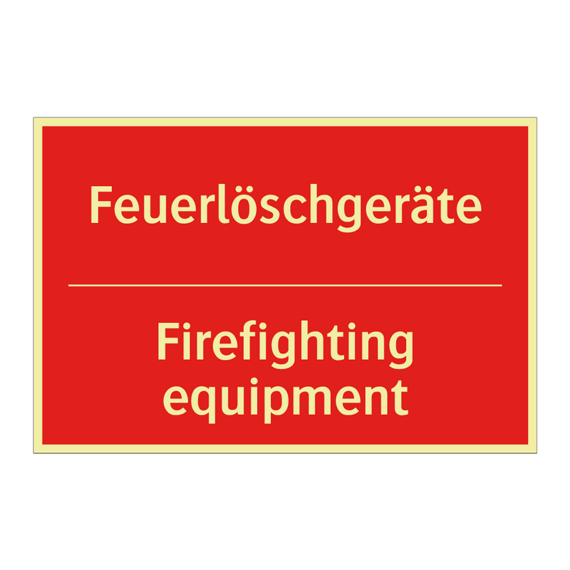 Feuerlöschgeräte - Firefighting equipment