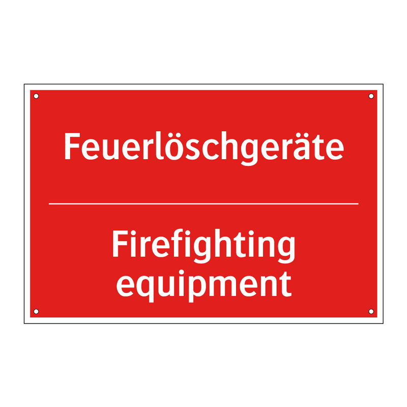 Feuerlöschgeräte - Firefighting equipment