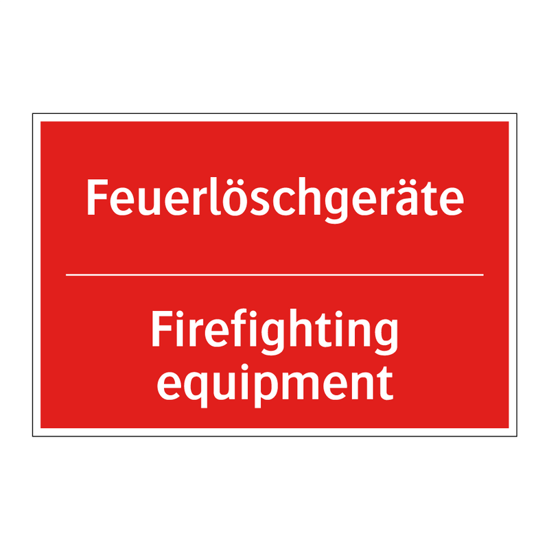 Feuerlöschgeräte - Firefighting equipment