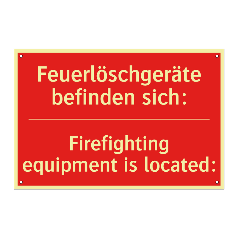 Feuerlöschgeräte befinden sich:/.../ - Firefighting equipment is located:/.../
