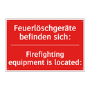 Feuerlöschgeräte befinden sich:/.../ - Firefighting equipment is located:/.../