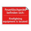 Feuerlöschgeräte befinden sich:/.../ - Firefighting equipment is located:/.../