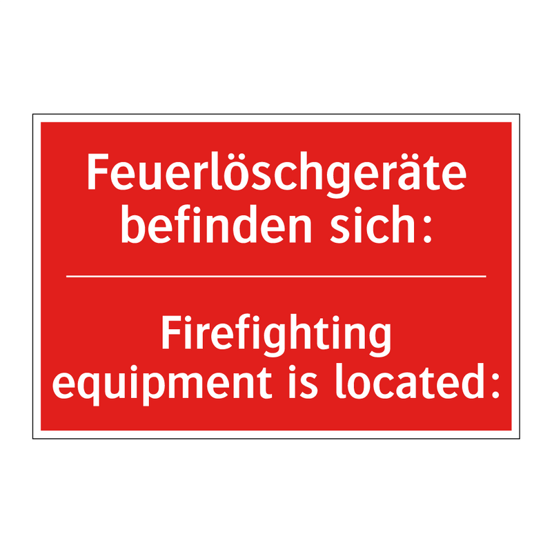 Feuerlöschgeräte befinden sich:/.../ - Firefighting equipment is located:/.../