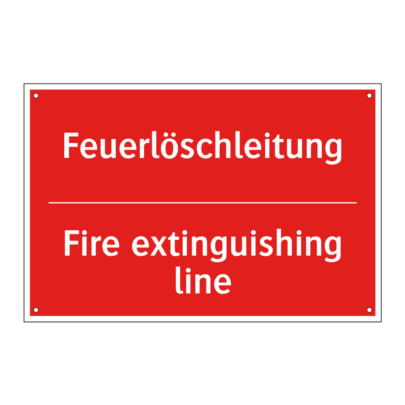 Feuerlöschleitung - Fire extinguishing line