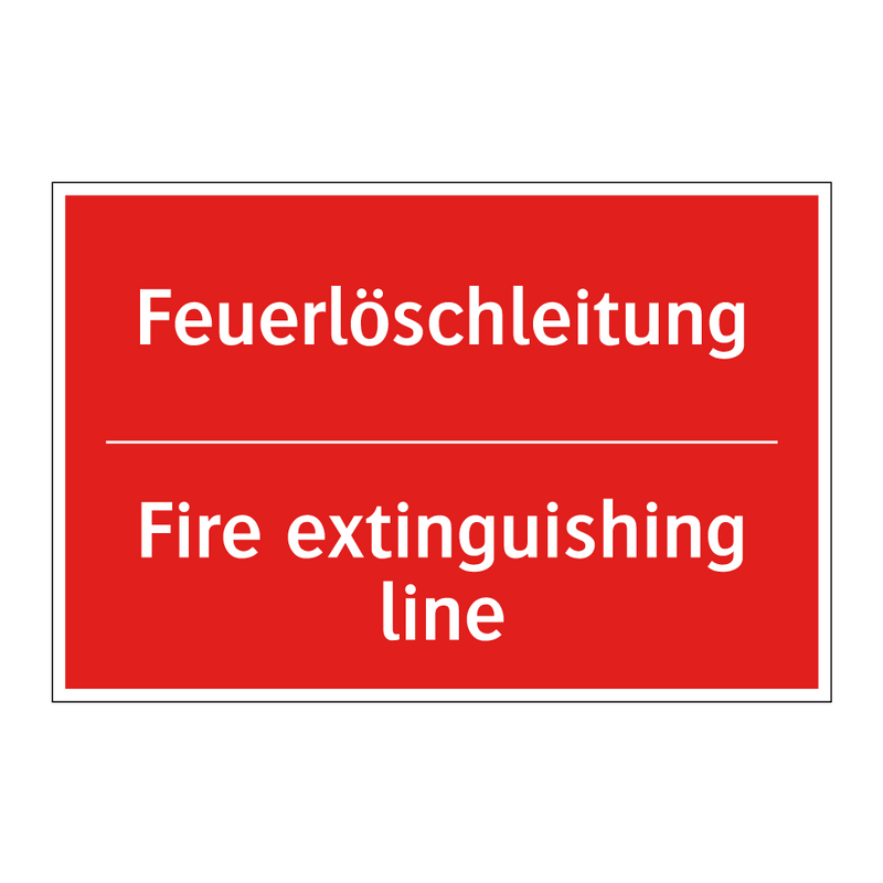 Feuerlöschleitung - Fire extinguishing line