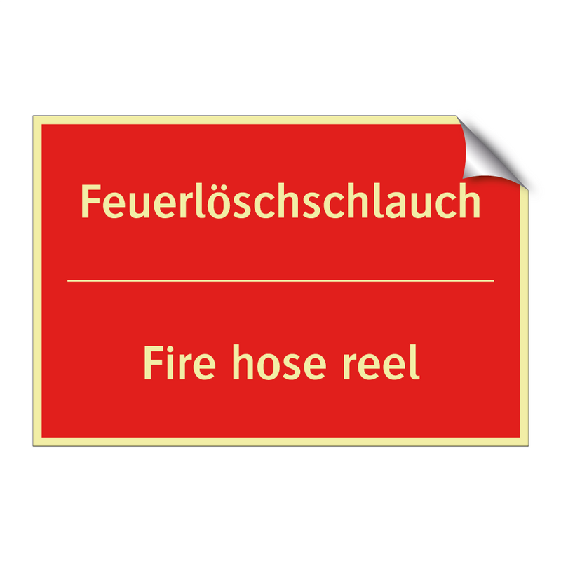 Feuerlöschschlauch - Fire hose reel