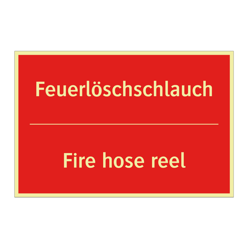 Feuerlöschschlauch - Fire hose reel