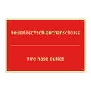 Feuerlöschschlauchanschluss - Fire hose outlet