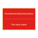 Feuerlöschschlauchanschluss - Fire hose outlet