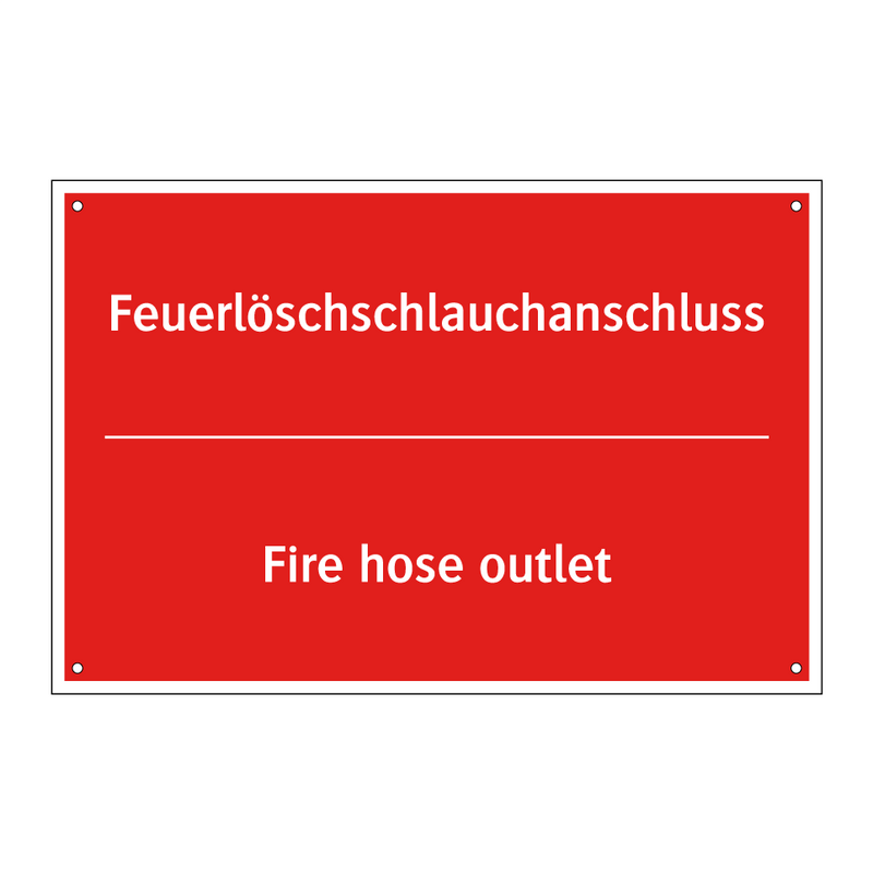 Feuerlöschschlauchanschluss - Fire hose outlet
