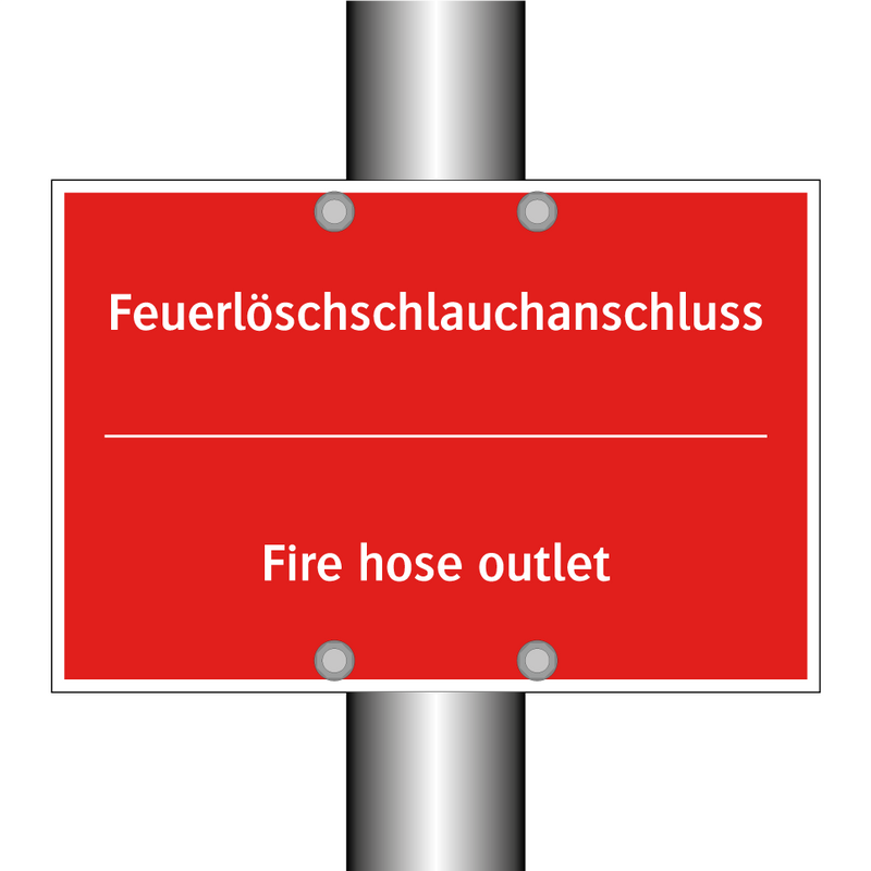 Feuerlöschschlauchanschluss - Fire hose outlet