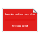 Feuerlöschschlauchanschluss - Fire hose outlet