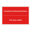 Feuerlöschschlauchanschluss - Fire hose outlet