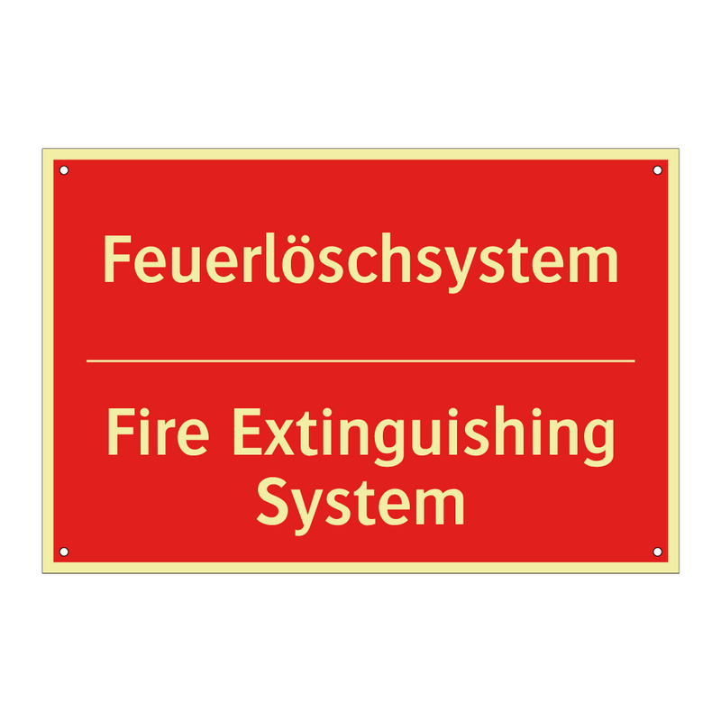 Feuerlöschsystem - Fire Extinguishing System