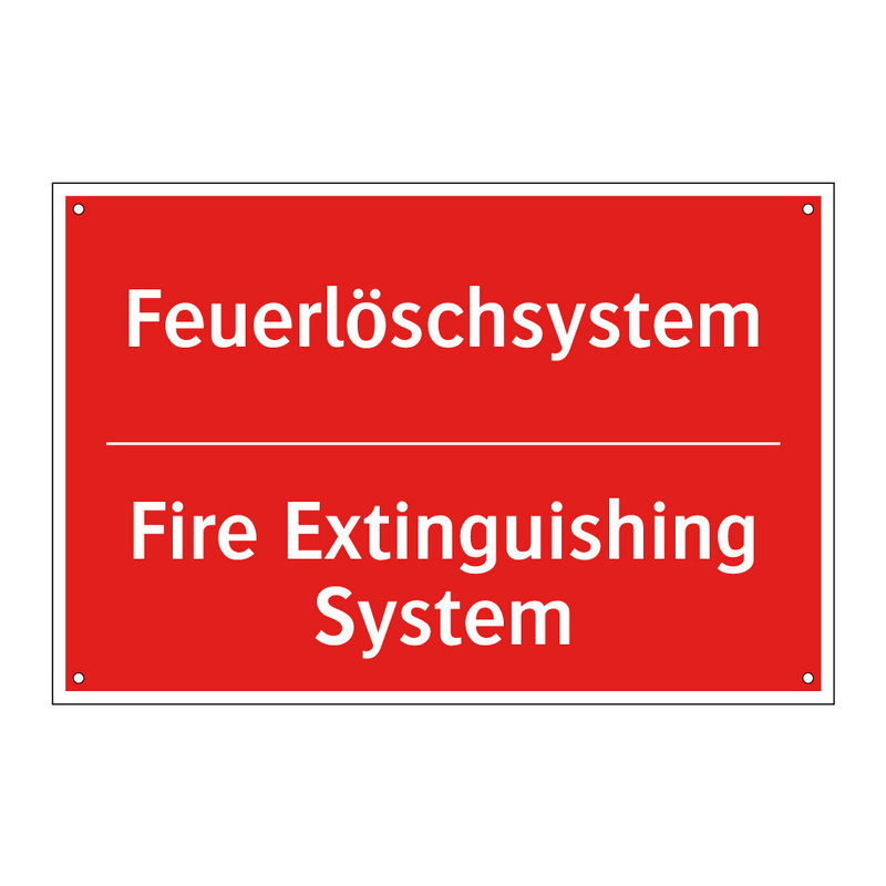Feuerlöschsystem - Fire Extinguishing System