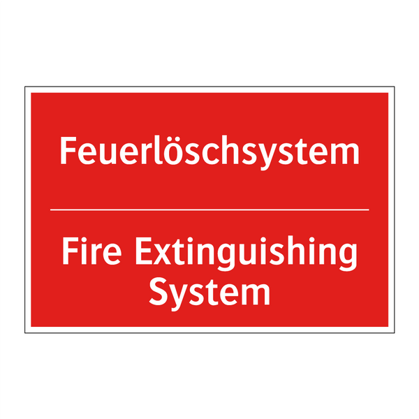 Feuerlöschsystem - Fire Extinguishing System