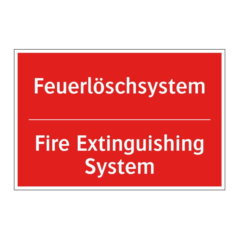 Feuerlöschsystem - Fire Extinguishing System