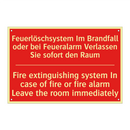 Feuerlöschsystem Im Brandfall /.../ - Fire extinguishing system In case /.../