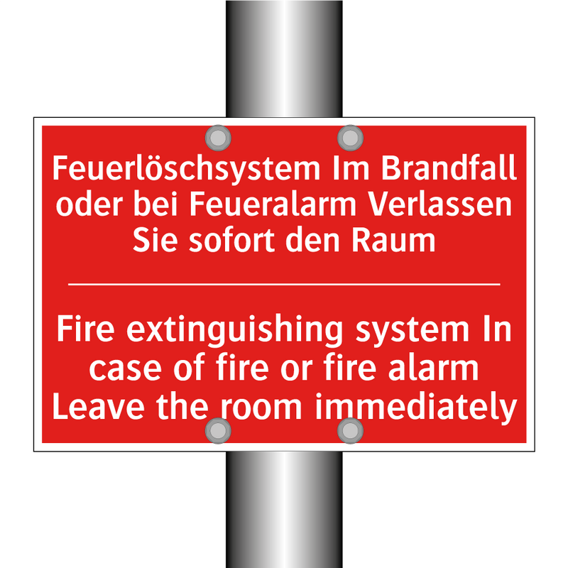 Feuerlöschsystem Im Brandfall /.../ - Fire extinguishing system In case /.../