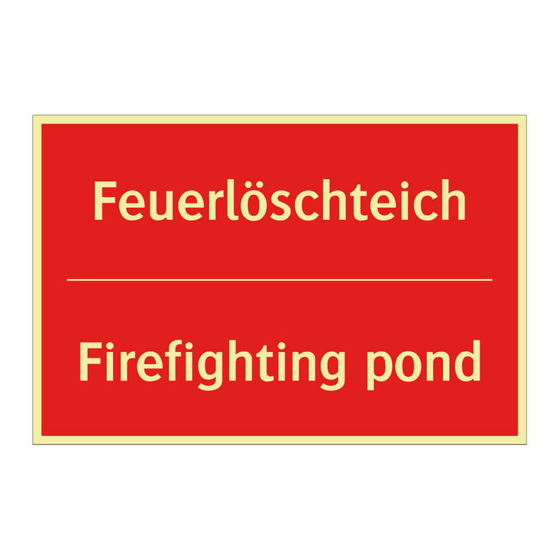 Feuerlöschteich - Firefighting pond