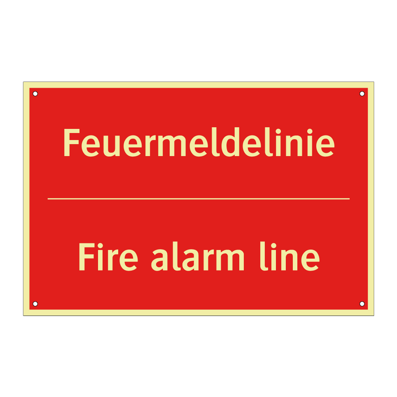 Feuermeldelinie - Fire alarm line