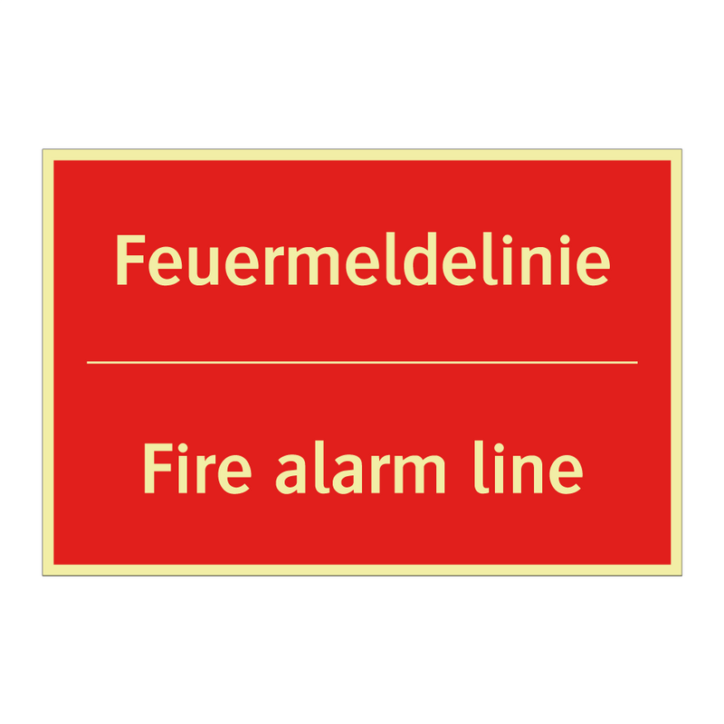 Feuermeldelinie - Fire alarm line