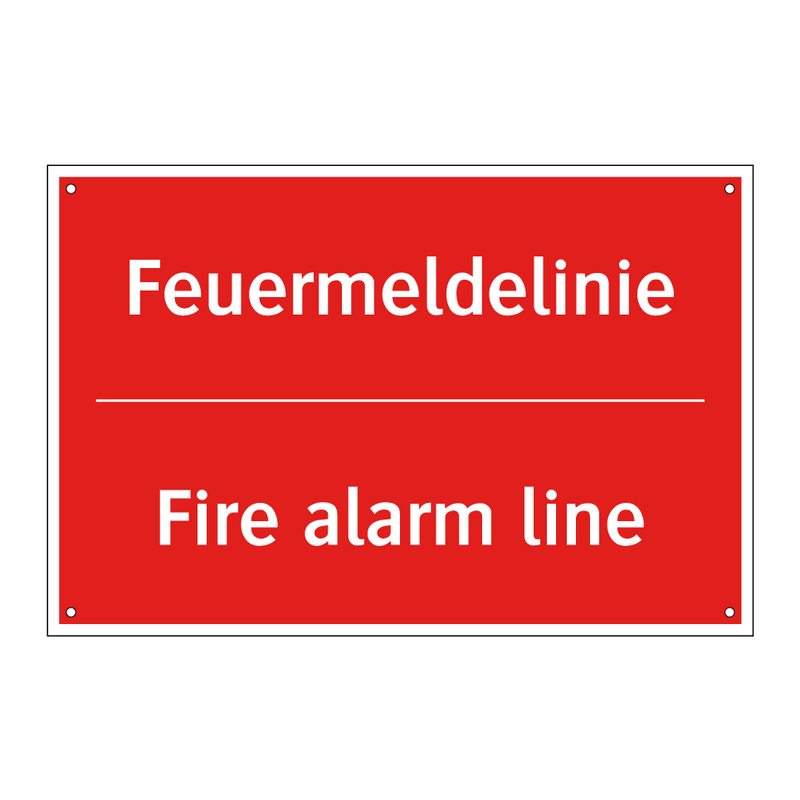 Feuermeldelinie - Fire alarm line