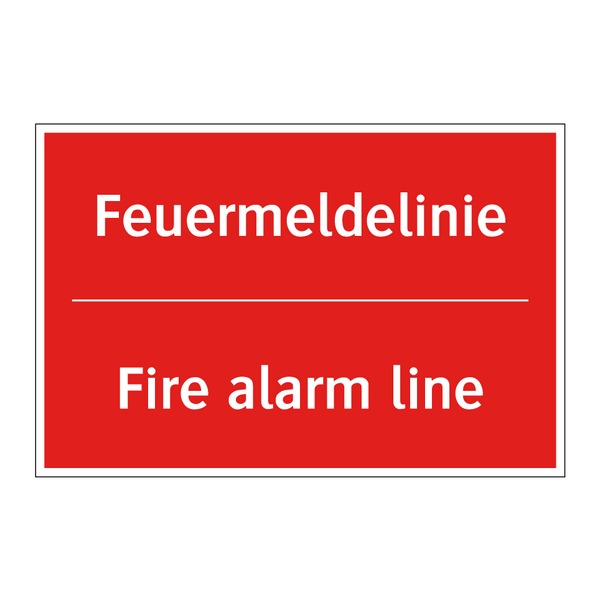 Feuermeldelinie - Fire alarm line