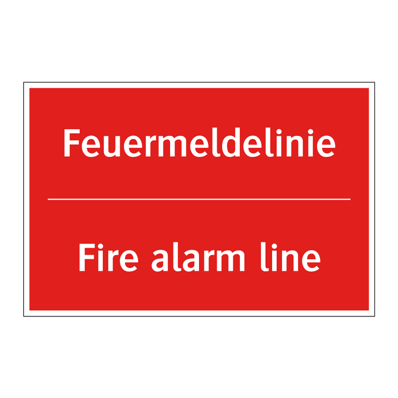 Feuermeldelinie - Fire alarm line