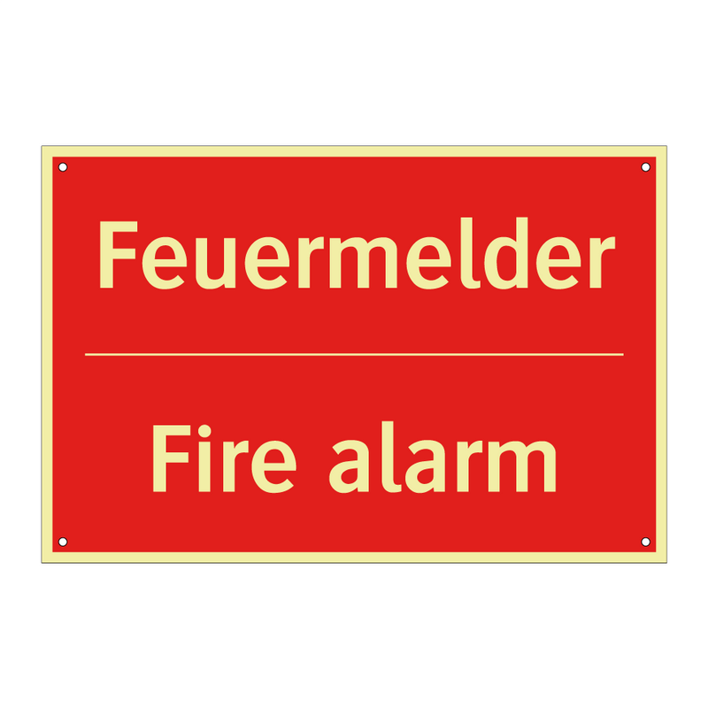 Feuermelder - Fire alarm