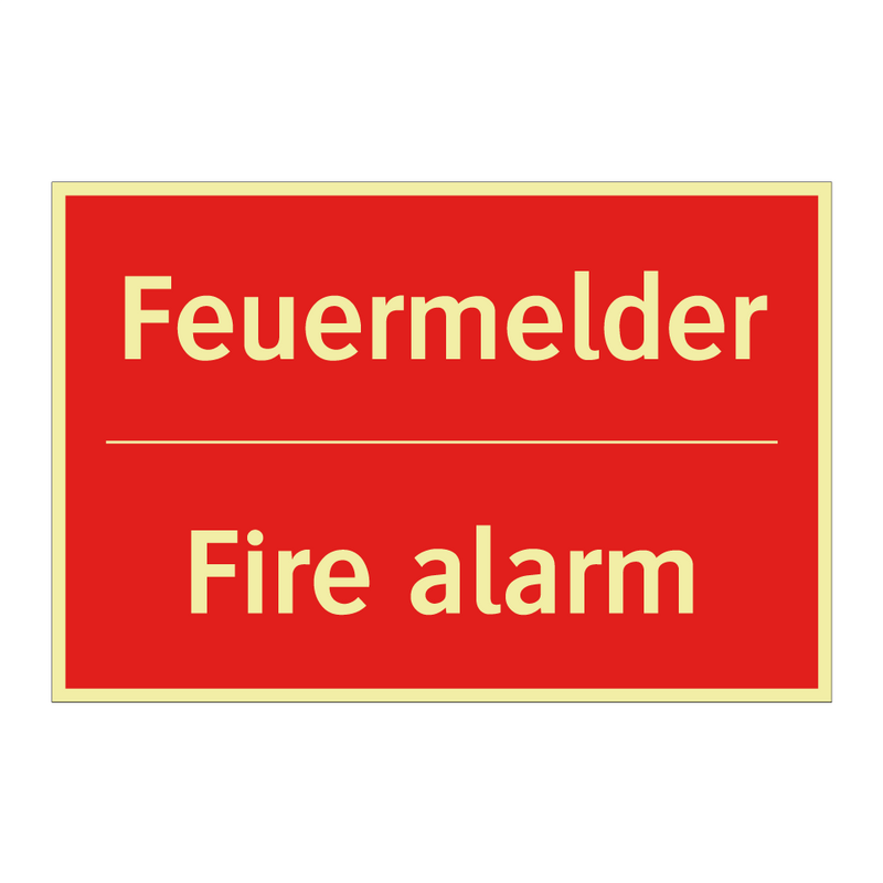 Feuermelder - Fire alarm