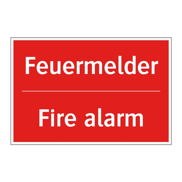 Feuermelder - Fire alarm