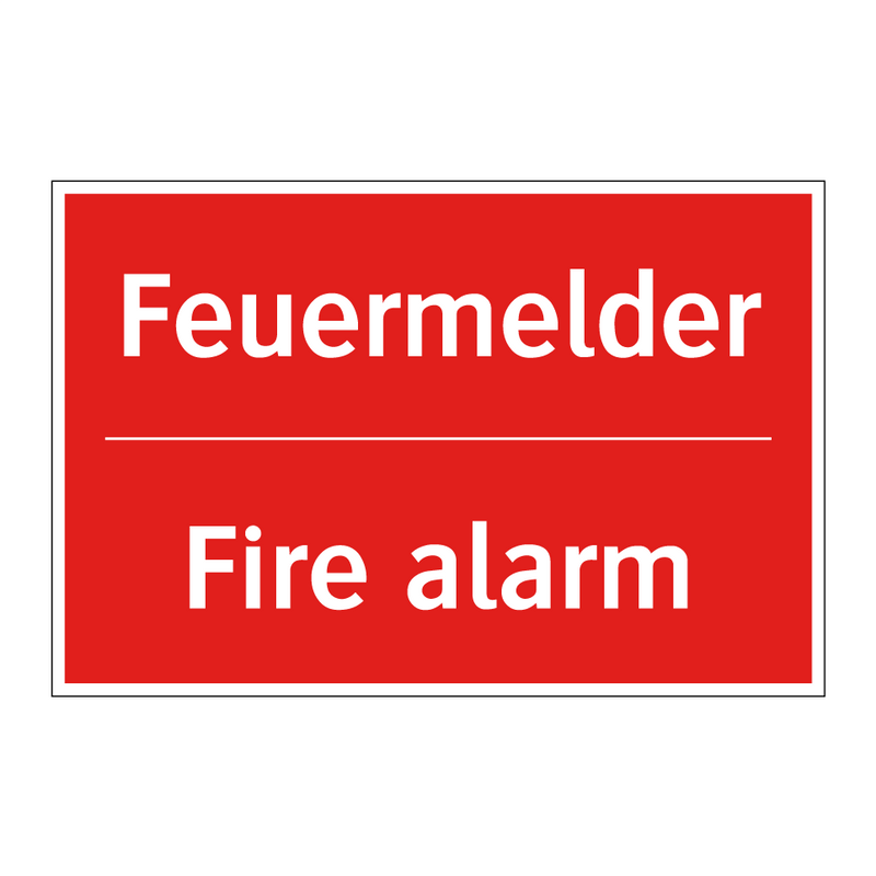 Feuermelder - Fire alarm