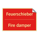 Feuerschieber - Fire damper