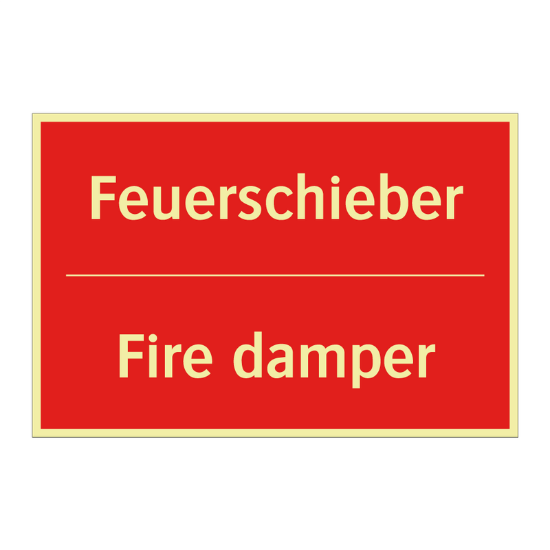Feuerschieber - Fire damper