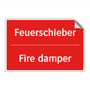 Feuerschieber - Fire damper