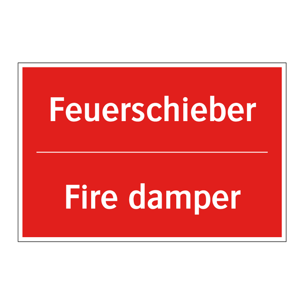 Feuerschieber - Fire damper