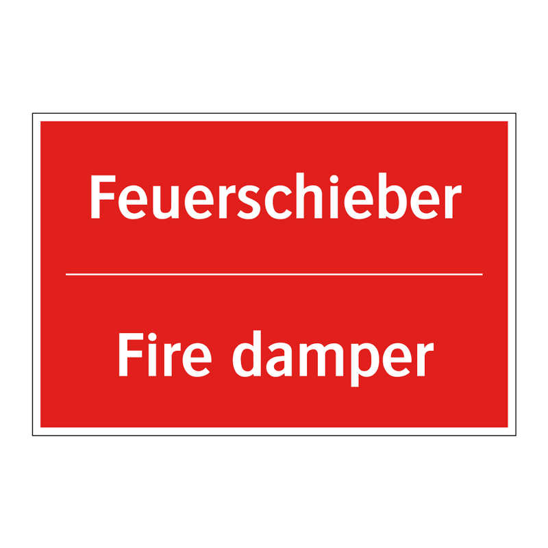 Feuerschieber - Fire damper