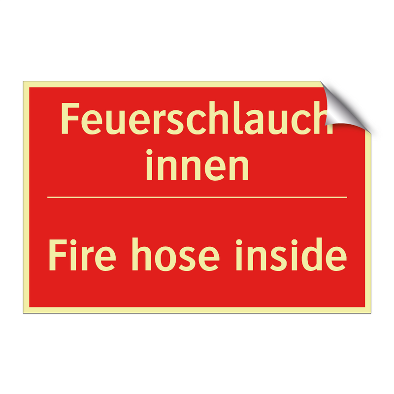 Feuerschlauch innen - Fire hose inside