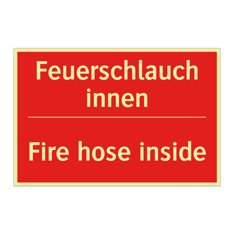 Feuerschlauch innen - Fire hose inside